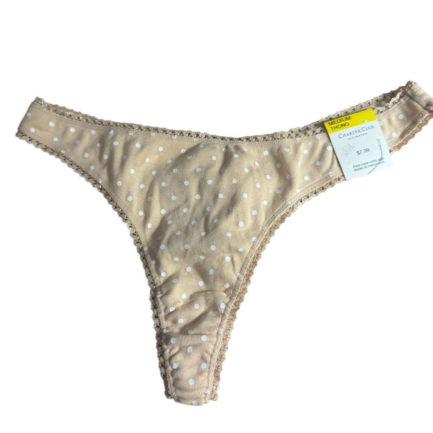 charter club Polka Dot thongs Set