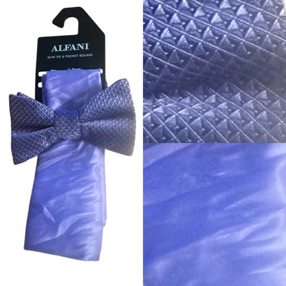 Alfani purple Bow Tie and Pocket Square Set