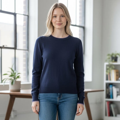 On 34th Navy Blue Sweater