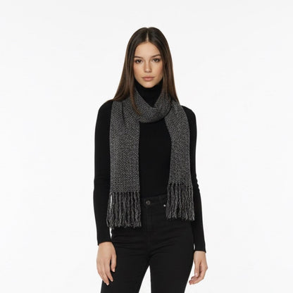 Pre-Love Elegant Gray Women's Scarf