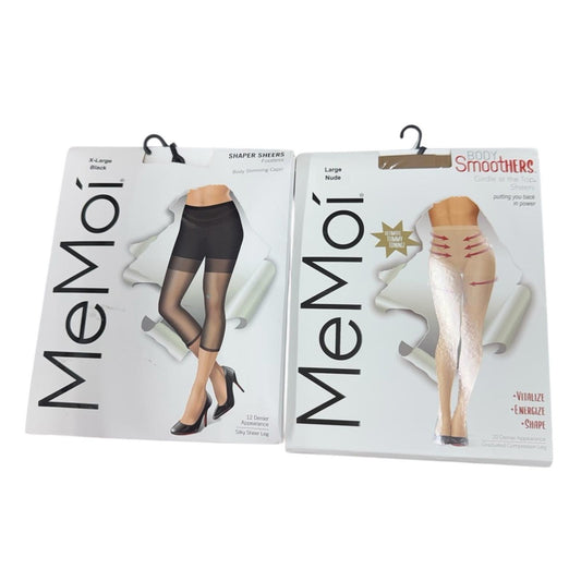 MeMoi Black and Nude Shaper Sheers