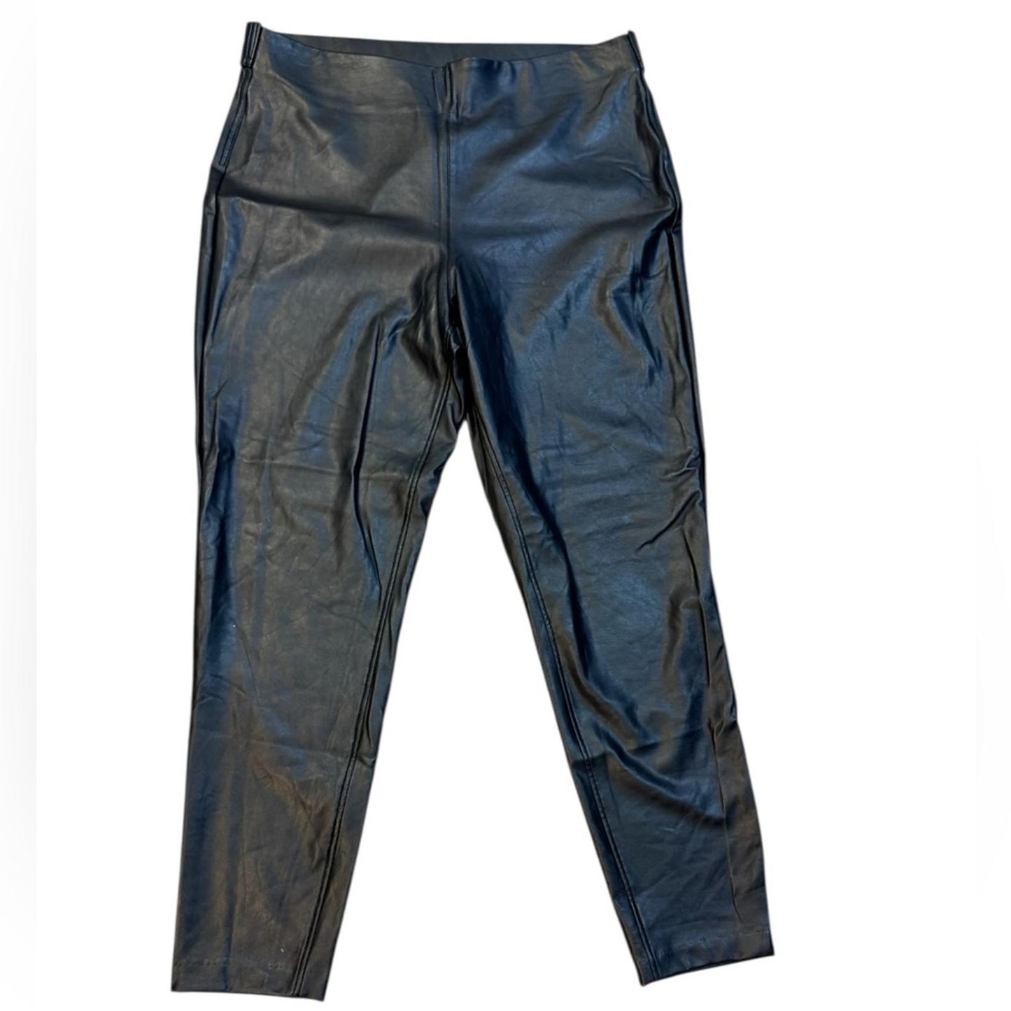 Vince Camuto Black Leather Skinny Pants