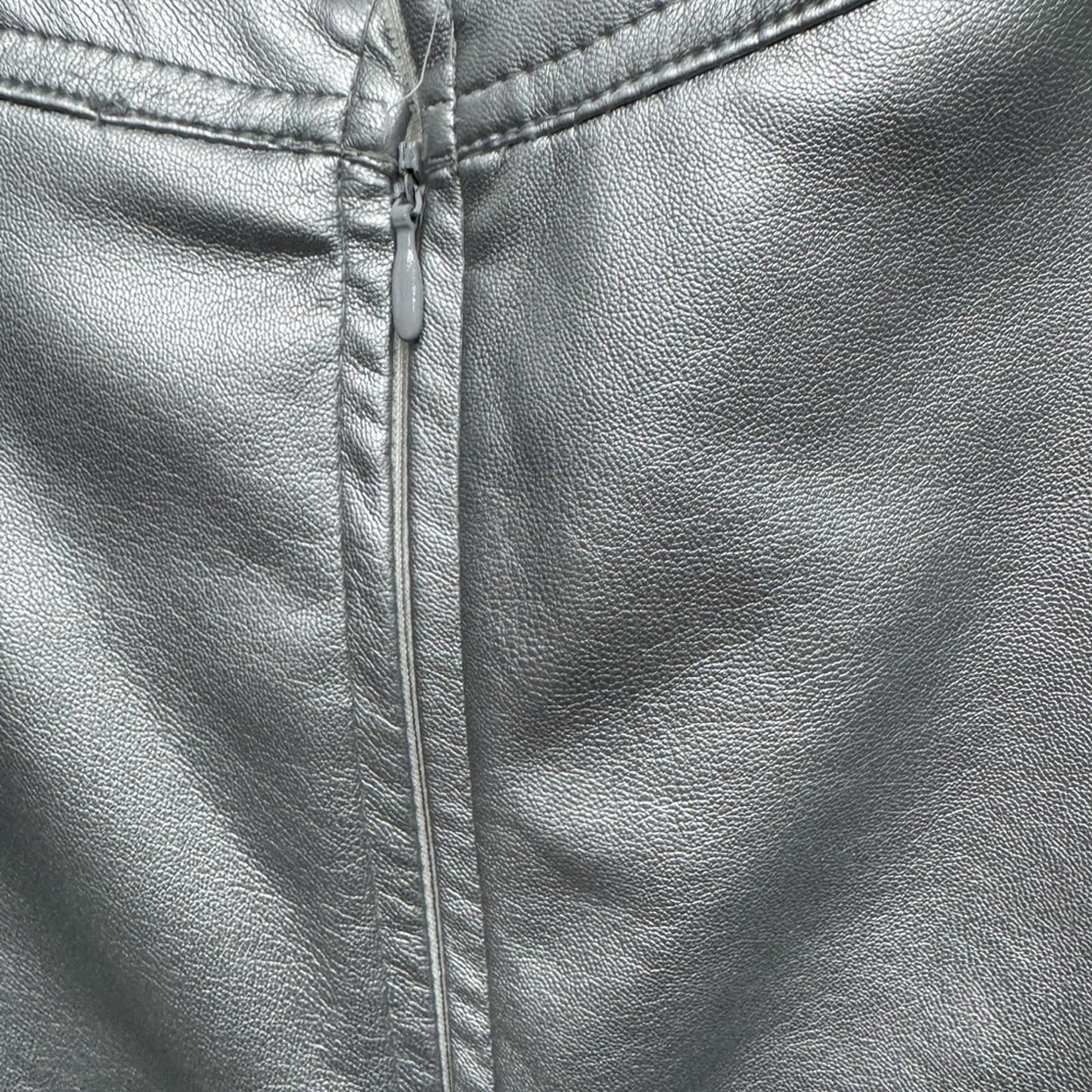 Vince Camuto Shimmering Silver Midi Skirt