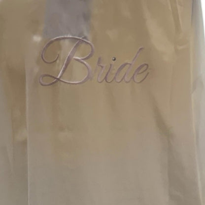 Linea Donatella Elegant Bride White Satin Sleepwear Set