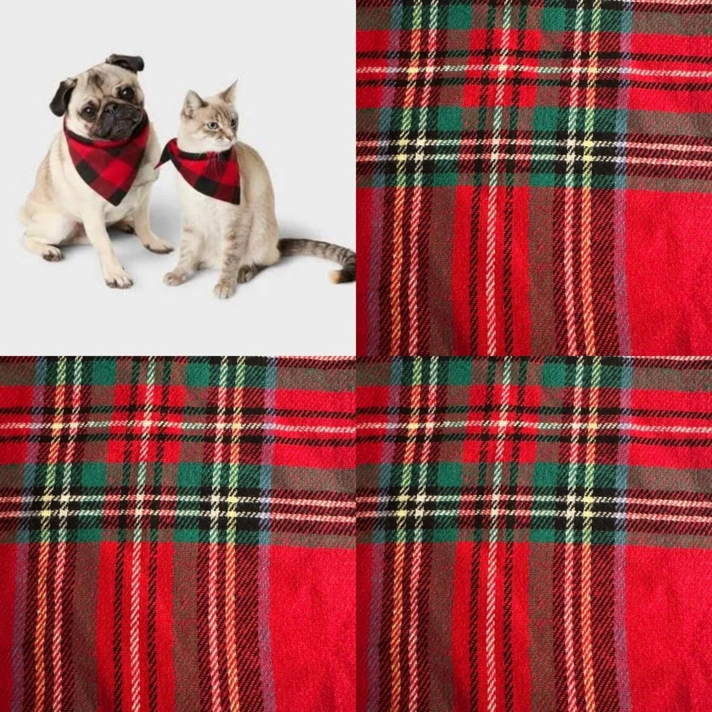Vivifying Dog Christmas Bandana,