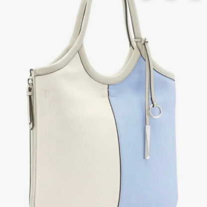 Calvin Klein Blue and Gray Tote Bag