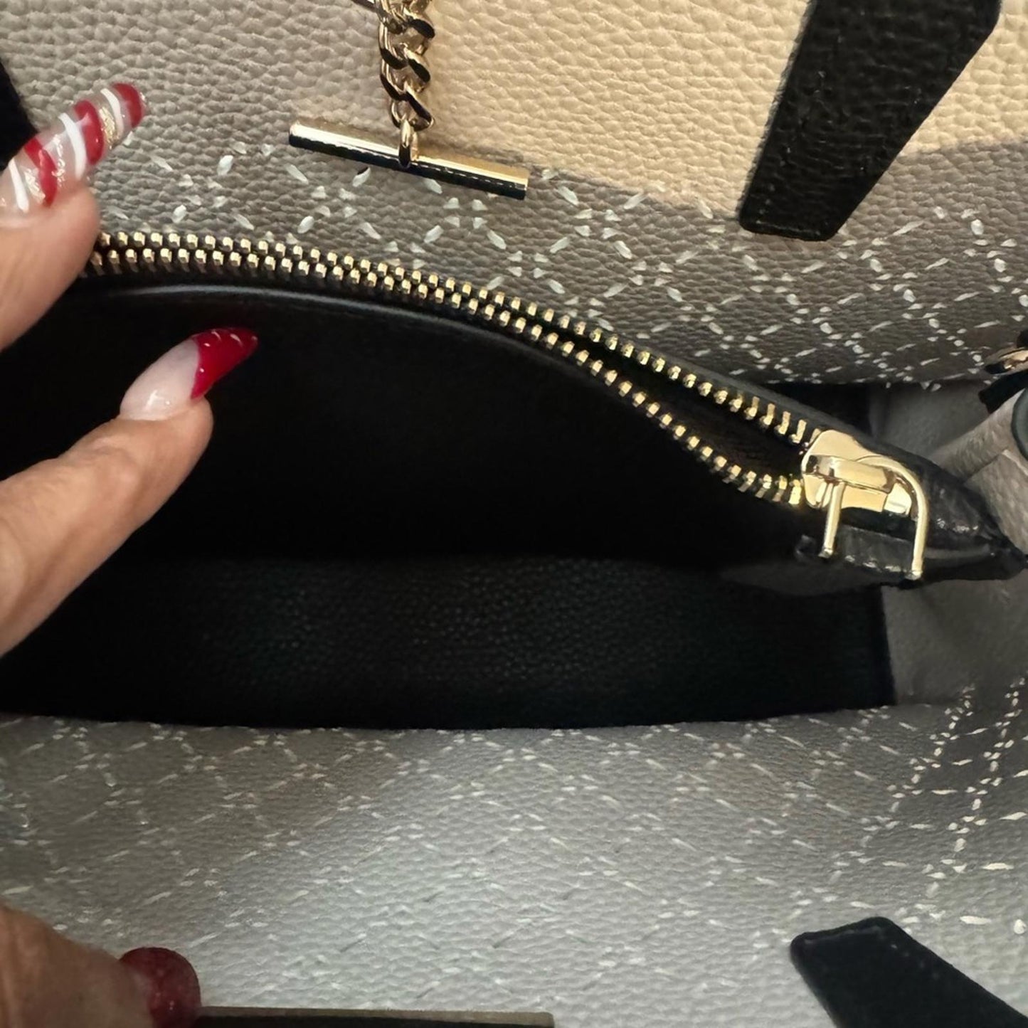 Pre-Love Guess Black Textured Satchel
