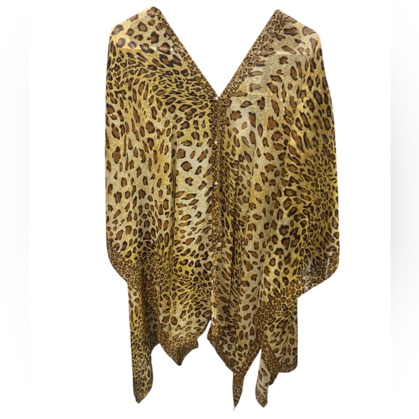 Pre-Love Leopard Print Poncho