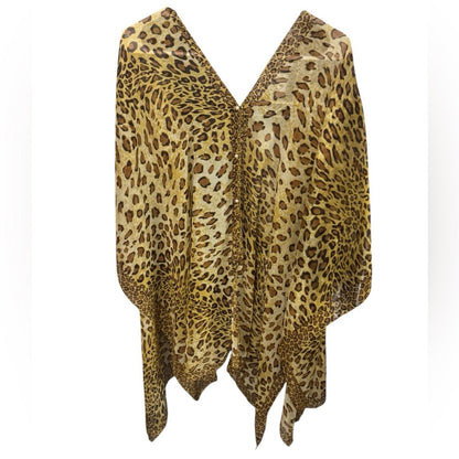 Pre-Love Leopard Print Poncho