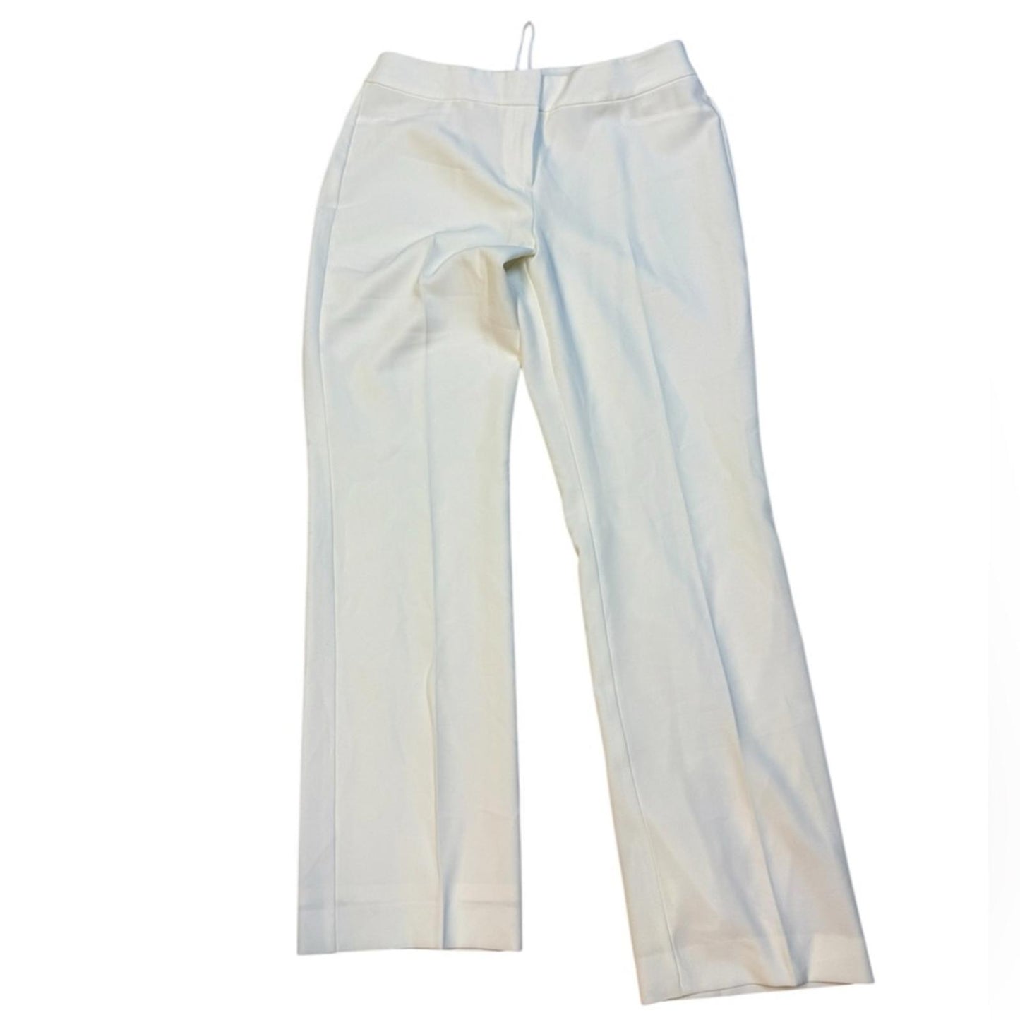 Kasper White High-Waisted Pants