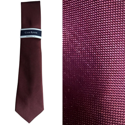Club Room Men's Burgundy Tie
