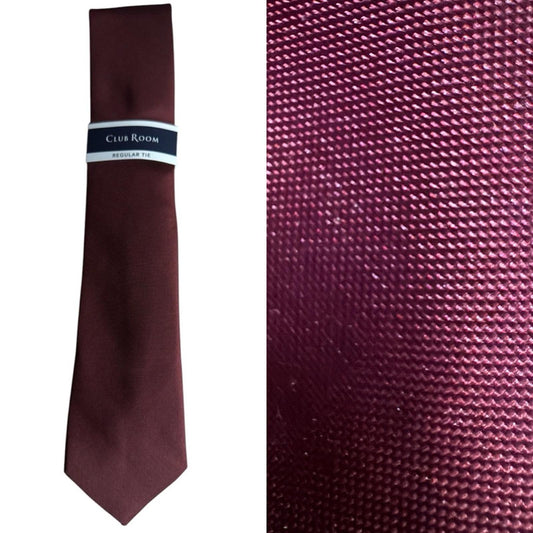 Club Room Men's Burgundy Tie