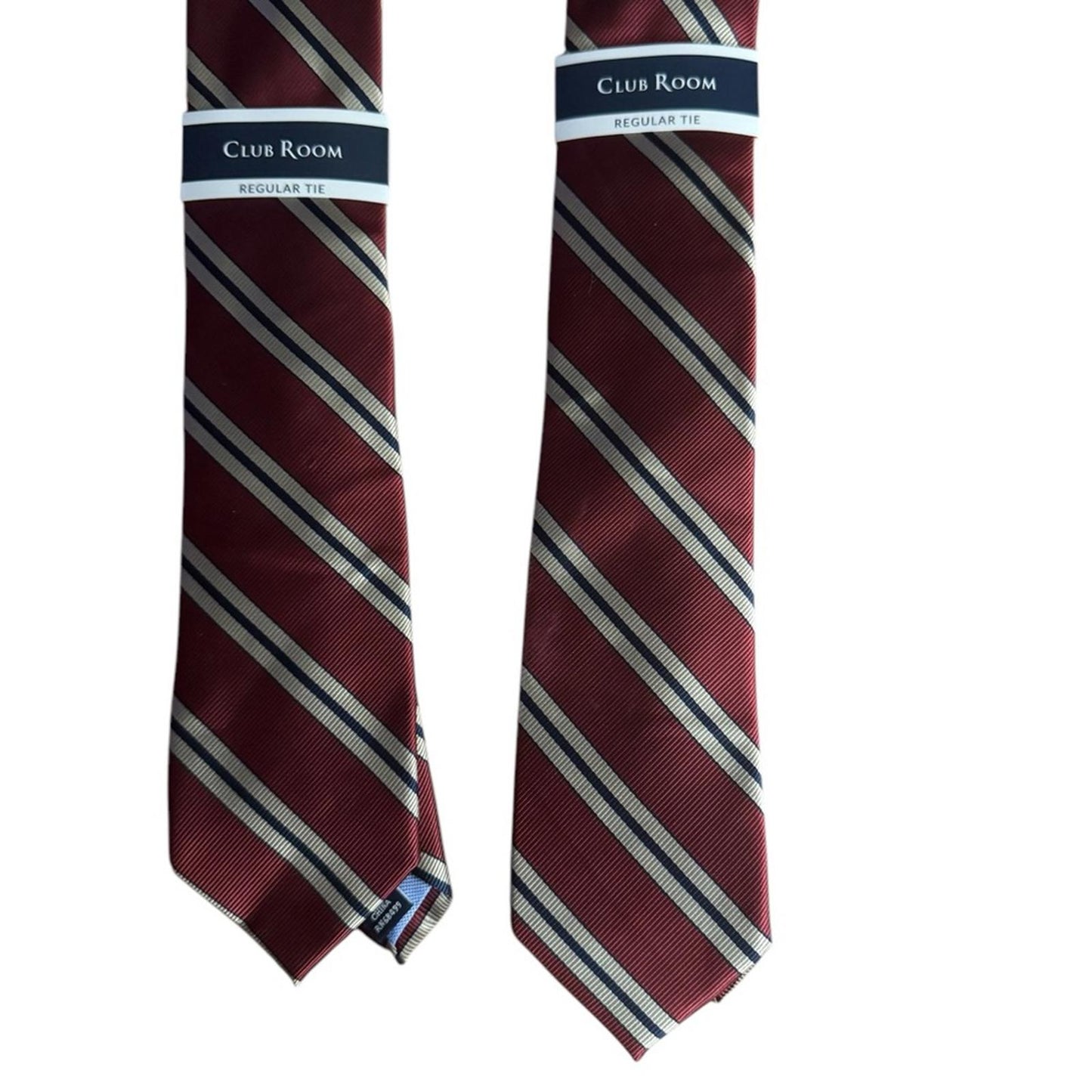 Club Room Men's Red Striped Tie