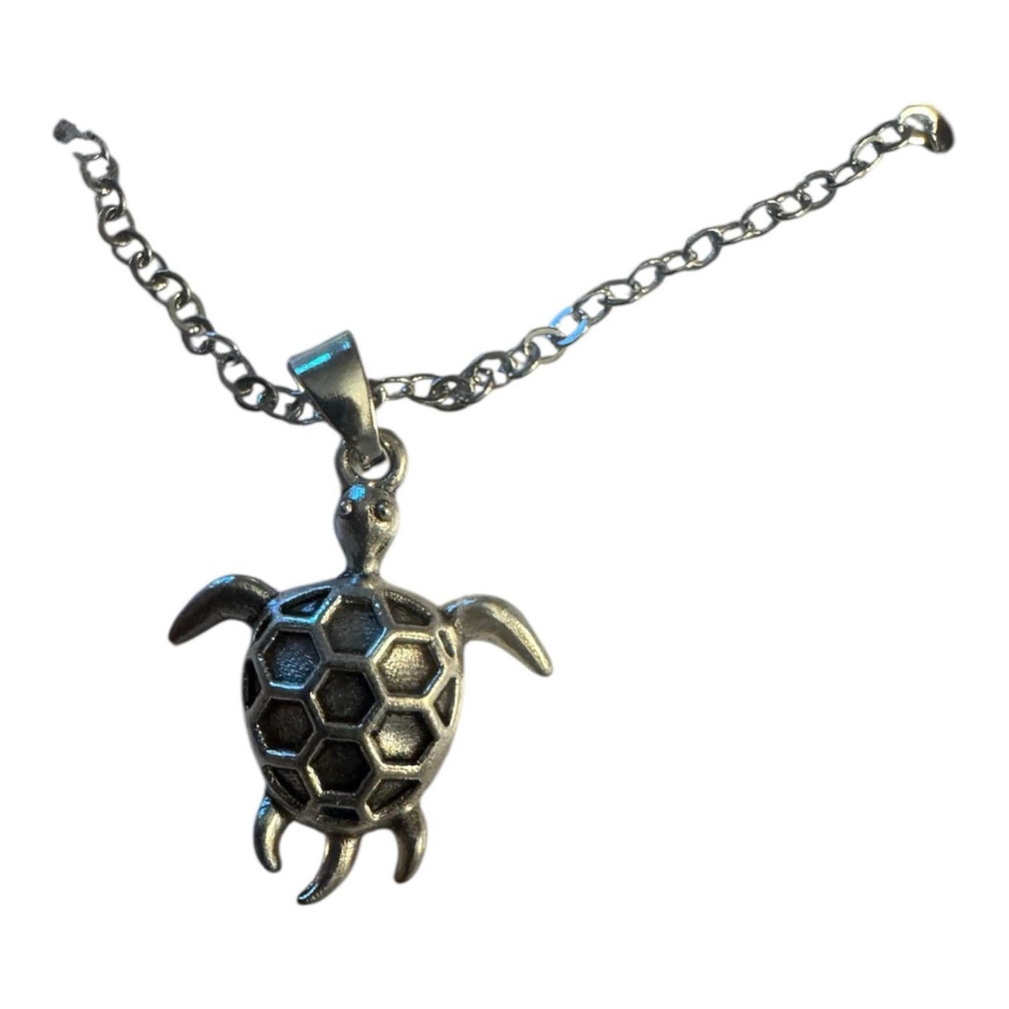 Effy Silver Turtle Pendant Necklace
