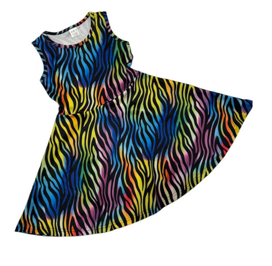 rainbow color dress
