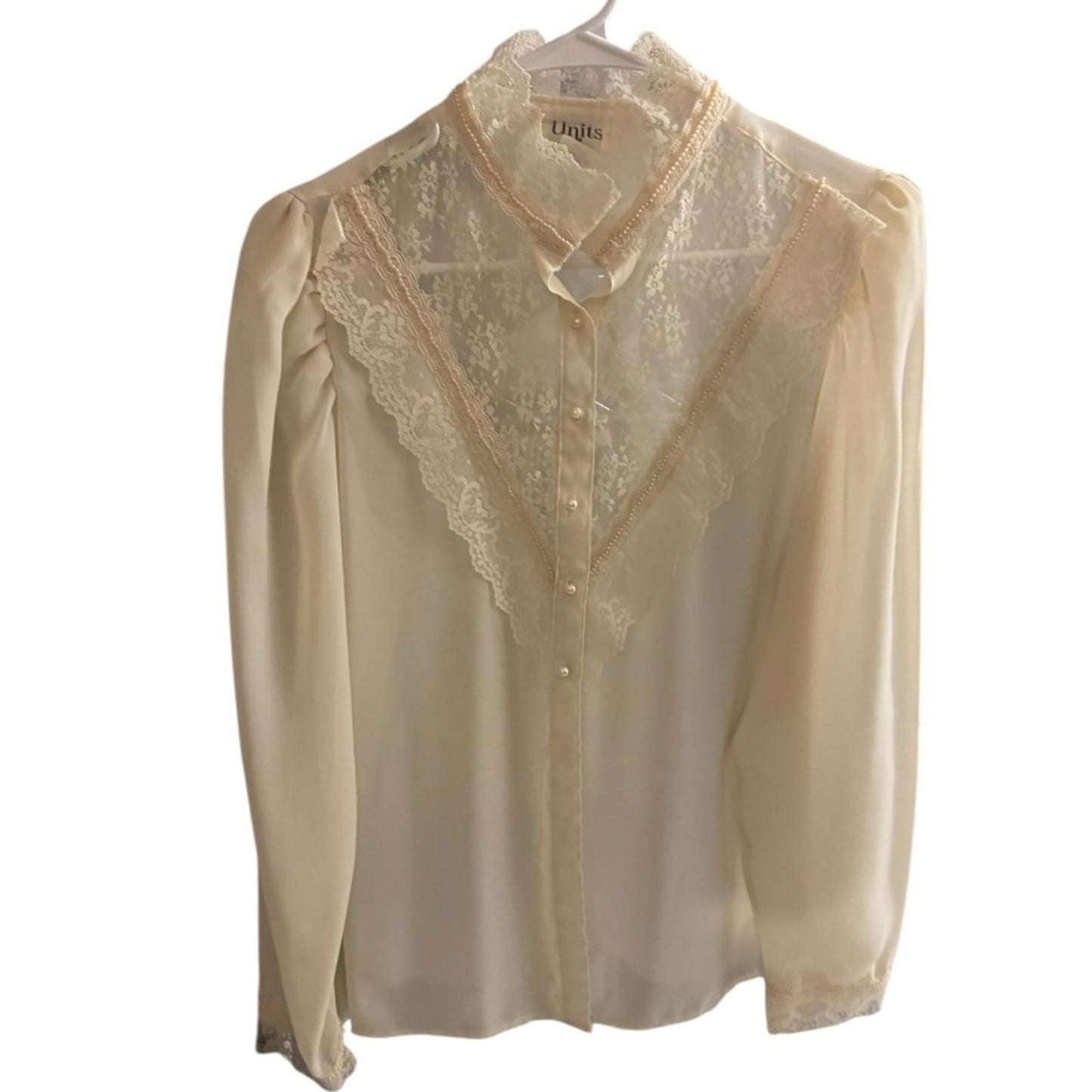 Pre-Love Chic Cream Lace Blouse