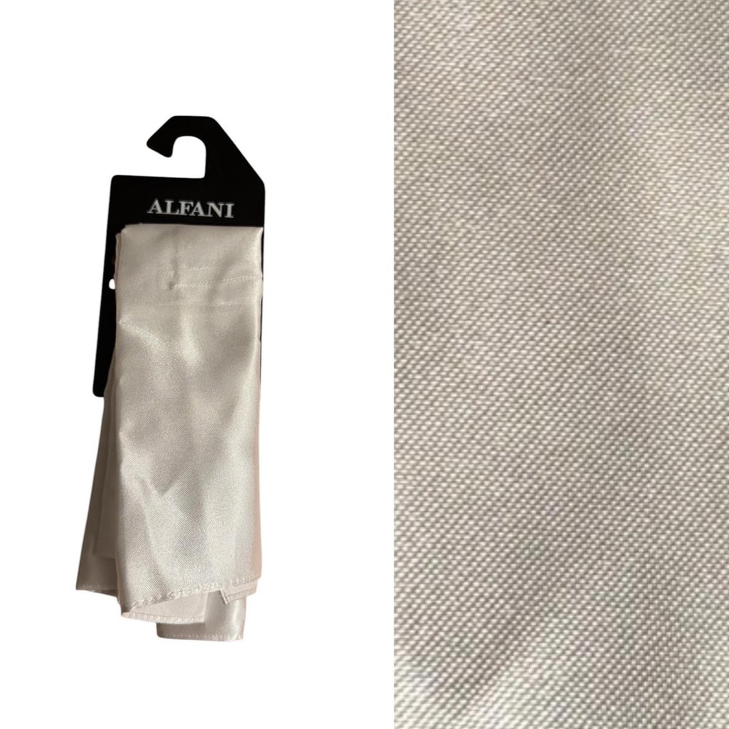 Alfani white pocket square