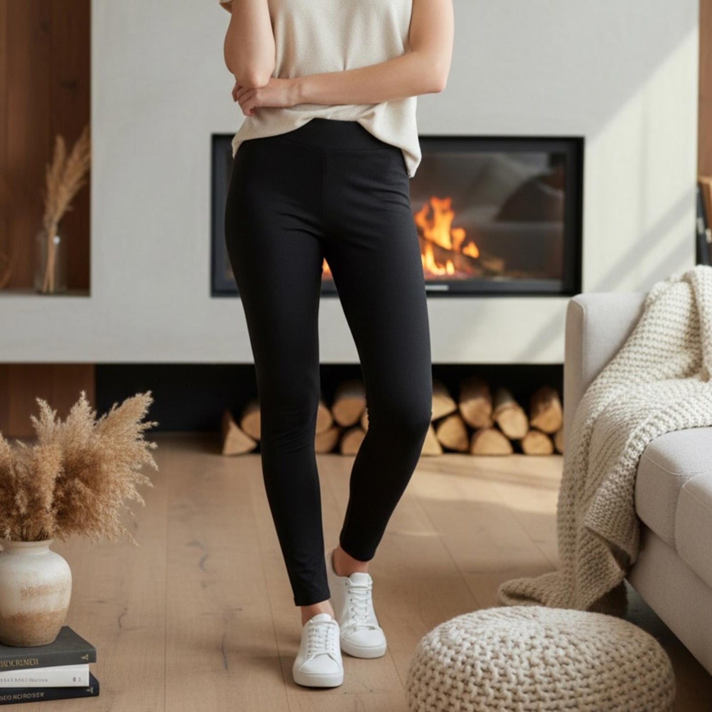 Vince Camuto Black Straight Leg Pants