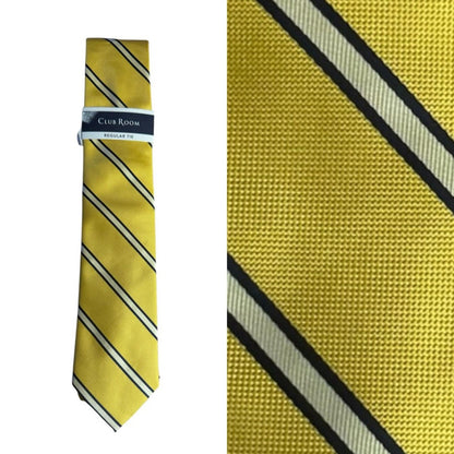 Club Room Yellow Striped Men's Tie