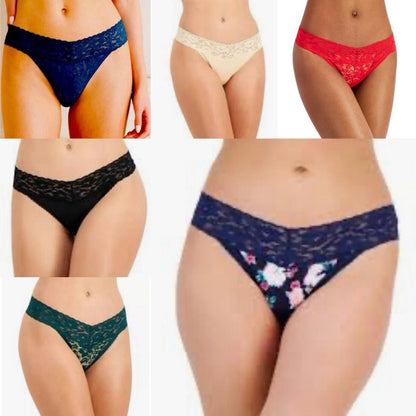 Set/6 INC International Concepts Lace Thong Underwear