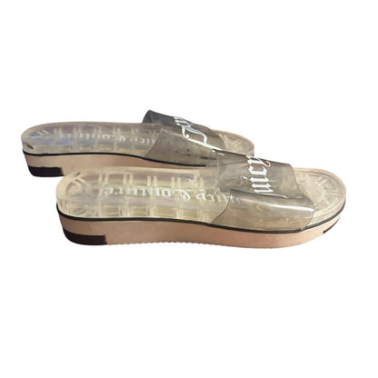 Pre-Love Juicy Couture Clear Slide Sandals