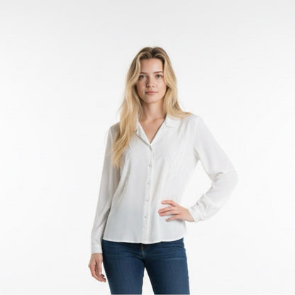 Pre-Love Yves St. Clair Classic White Button-Down Shirt
