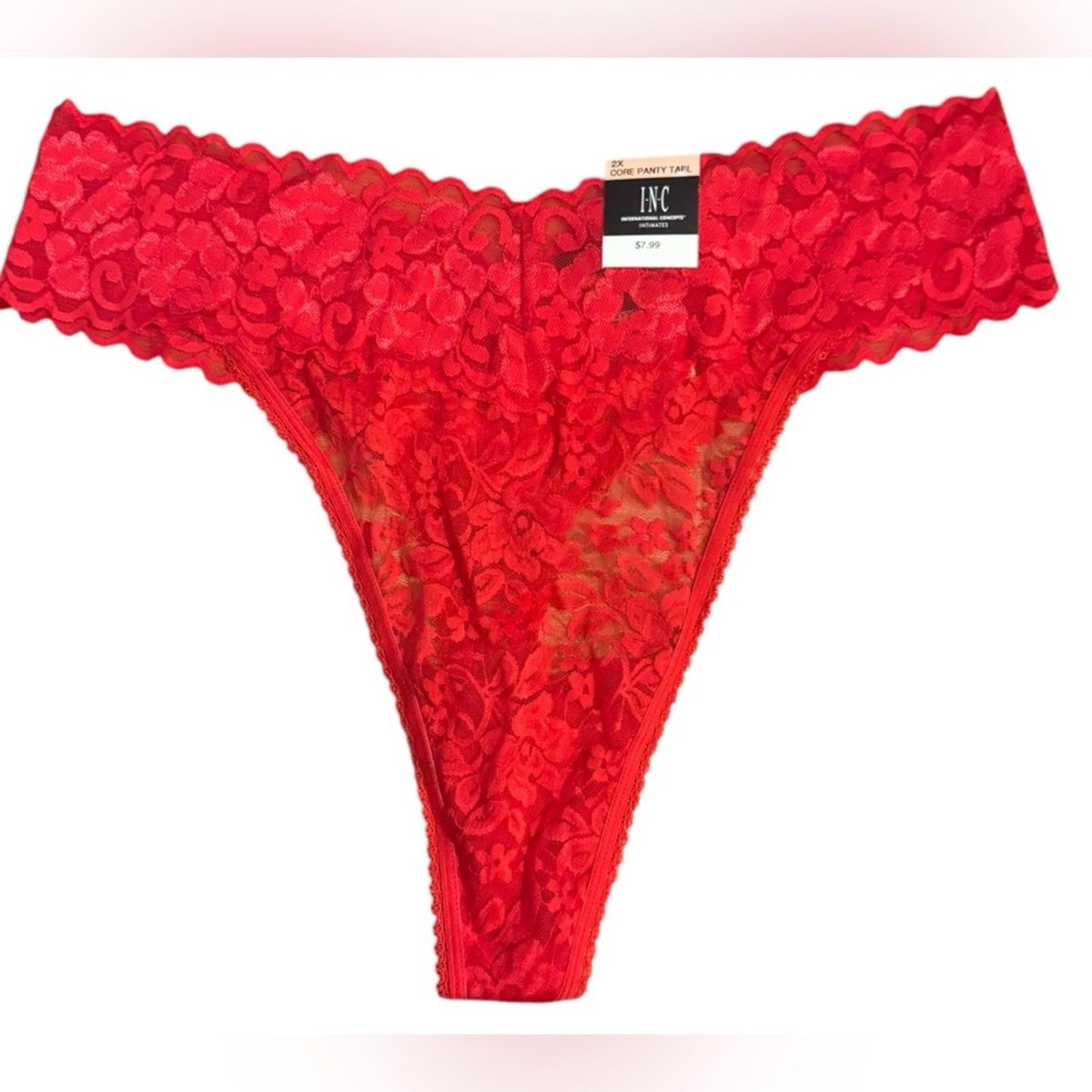 Set/6 INC International Concepts Lace Thong Underwear