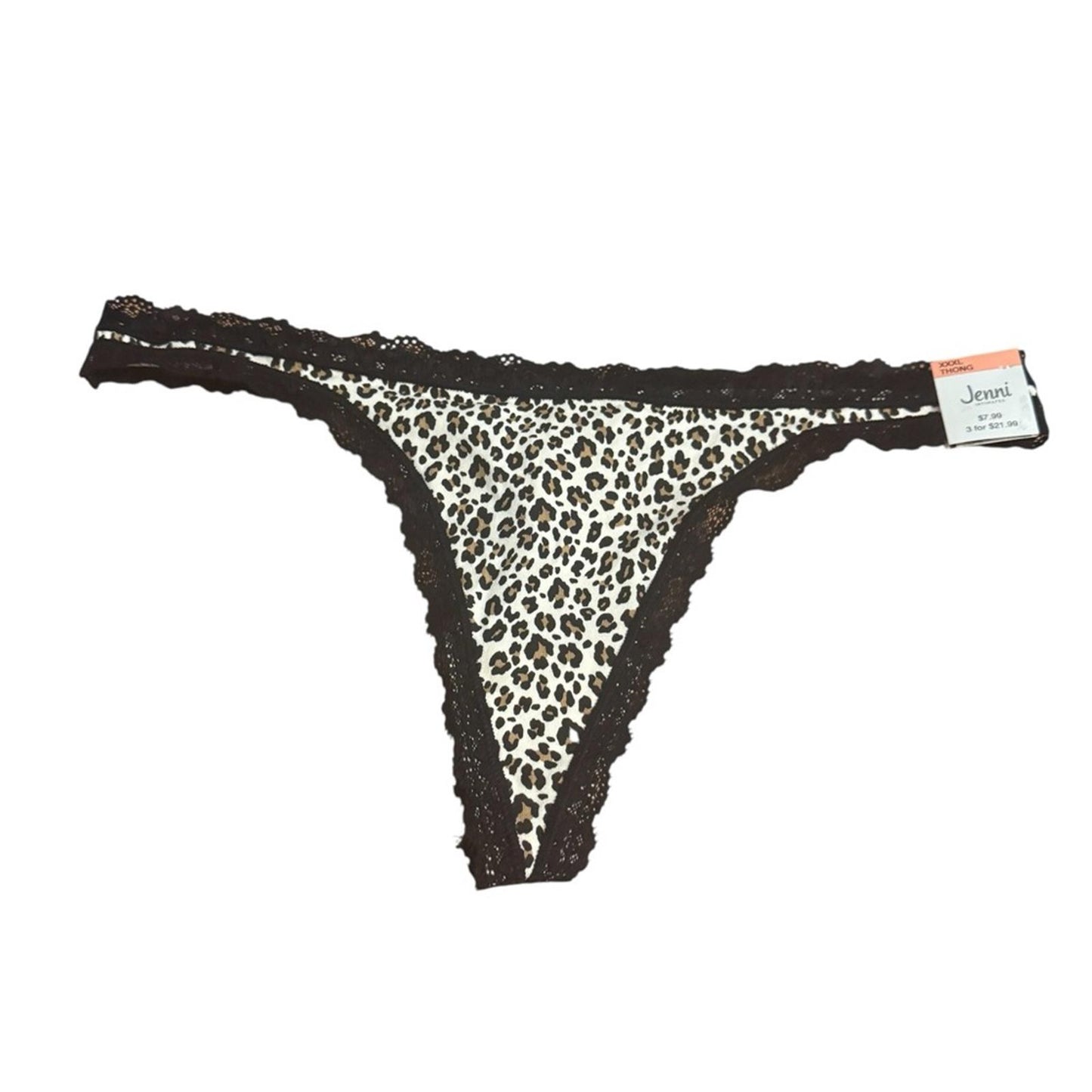 Set/6 Jenni Colorful Women's Thong Panty Set