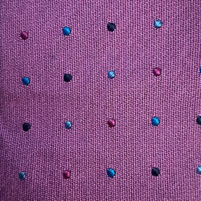 Unck Label-Elegant purple Polka Dot Tie