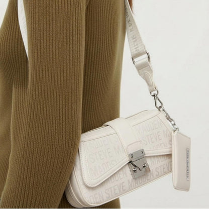 Steve Madden Cream Crossbody Bag