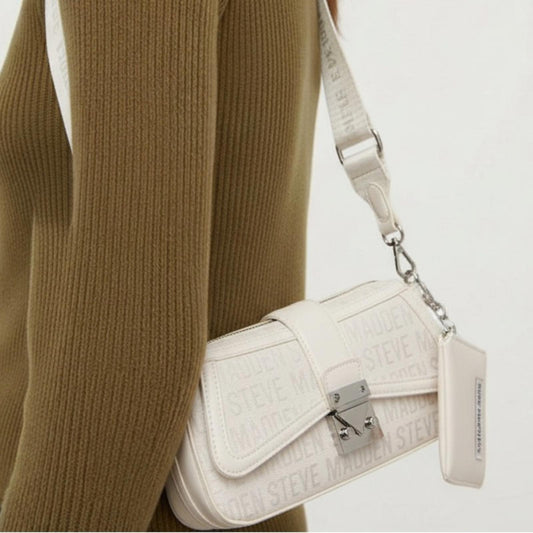Steve Madden Cream Crossbody Bag
