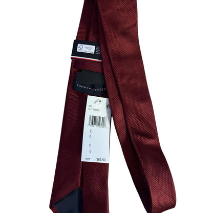 Tommy Hilfiger Men's Burgundy Tie