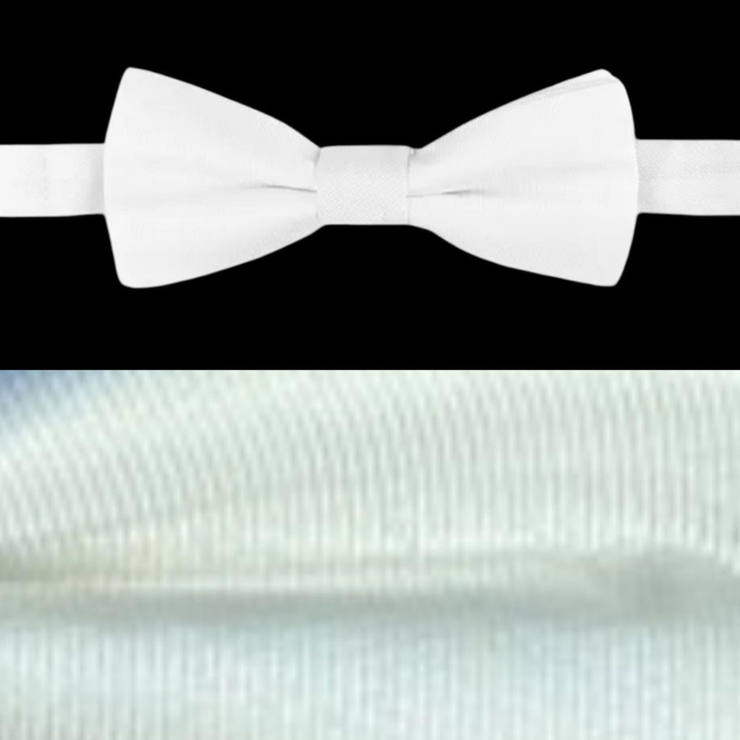 Calvin Klein Men's Unison Solid Pre-Tied Elegant White Bow Tie