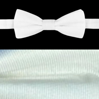 Calvin Klein Men's Unison Solid Pre-Tied Elegant White Bow Tie