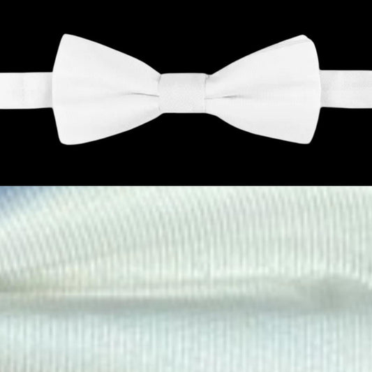 Calvin Klein Men's Unison Solid Pre-Tied Elegant White Bow Tie
