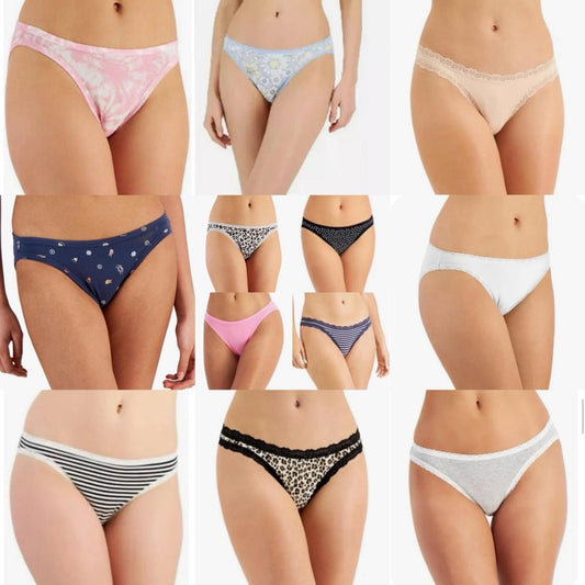 Set/12 Jenni Assorted Women's Core Bikini Panties Set