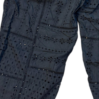 Lucky Brand Black Eyelet Wide Leg Pants