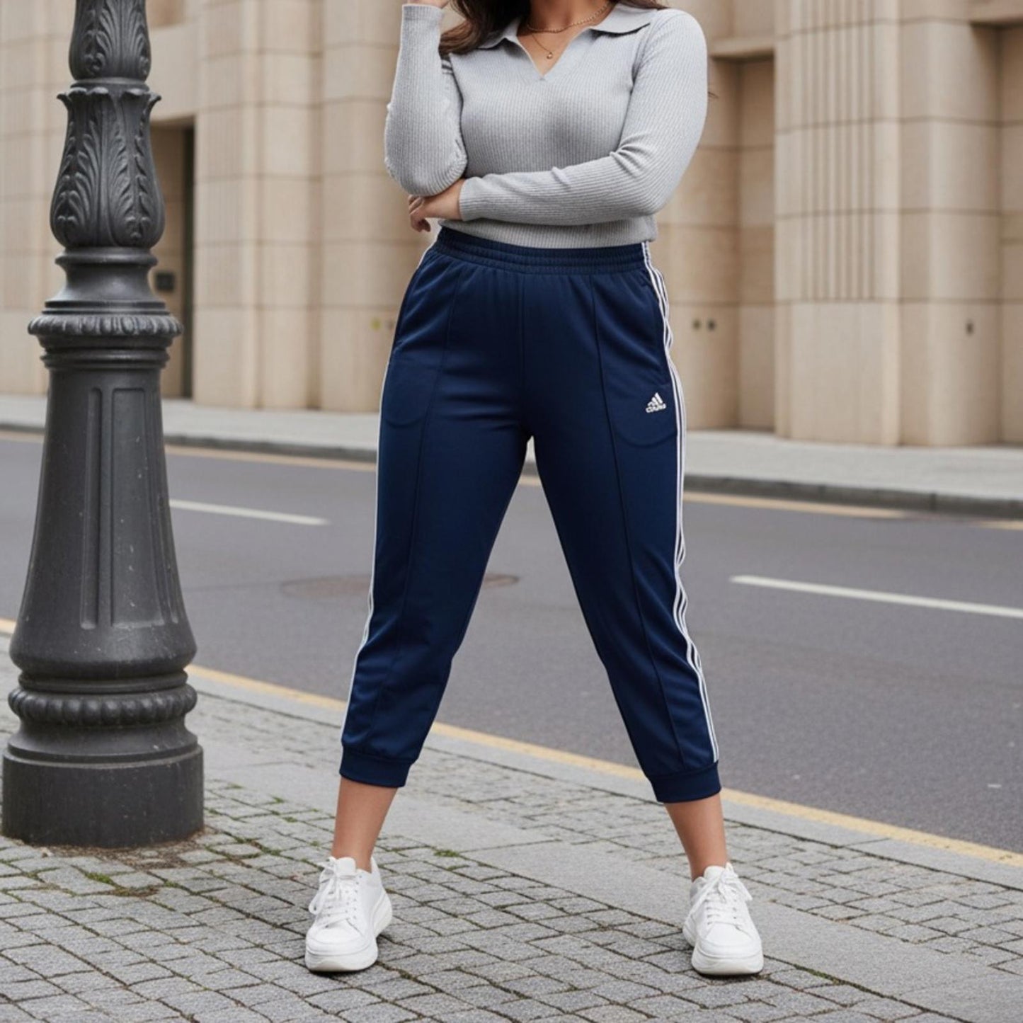 Adidas Women's Dark Blue Joggers