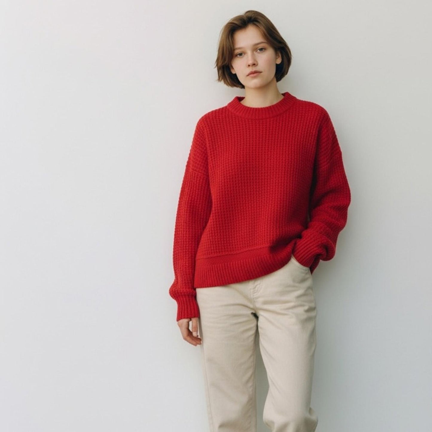 Lucky brand Red Knit Sweater