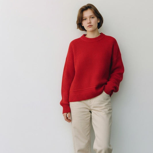 Lucky brand Red Knit Sweater