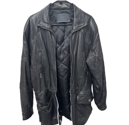 Men's Black Leather Jacket