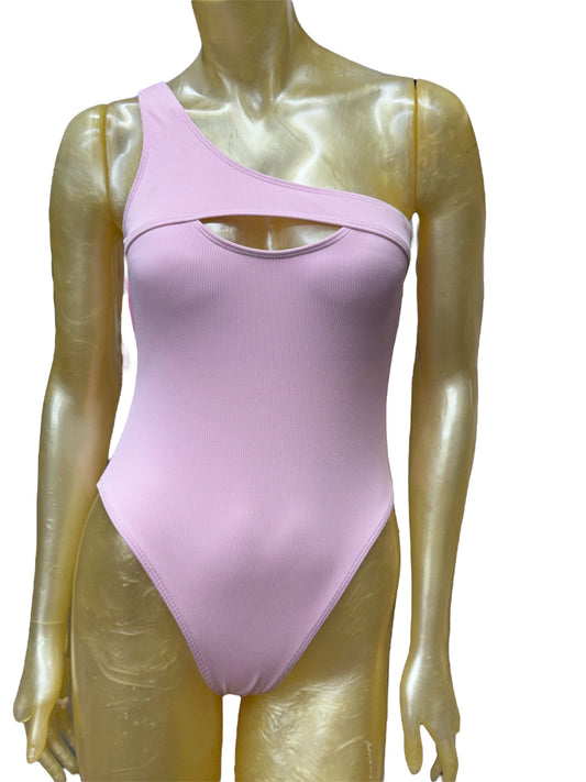 Woman’s Pink one shoulder Swimwear