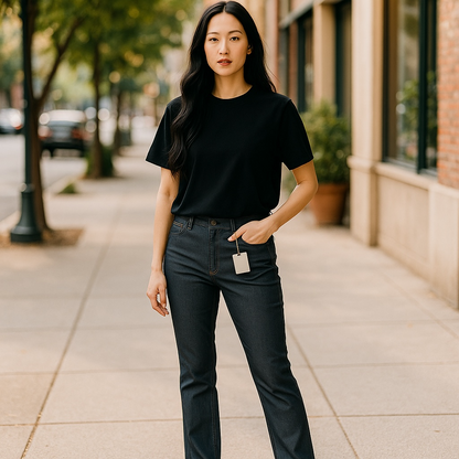 Bamans women’s straight legged Stylish Black Pants