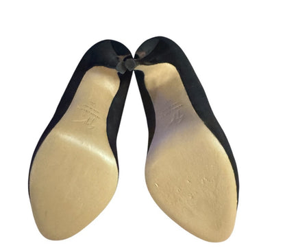 Pre-Love GIUSEPPE ZANOTTI BLACK SUEDE HEELS W/CRYSTAL