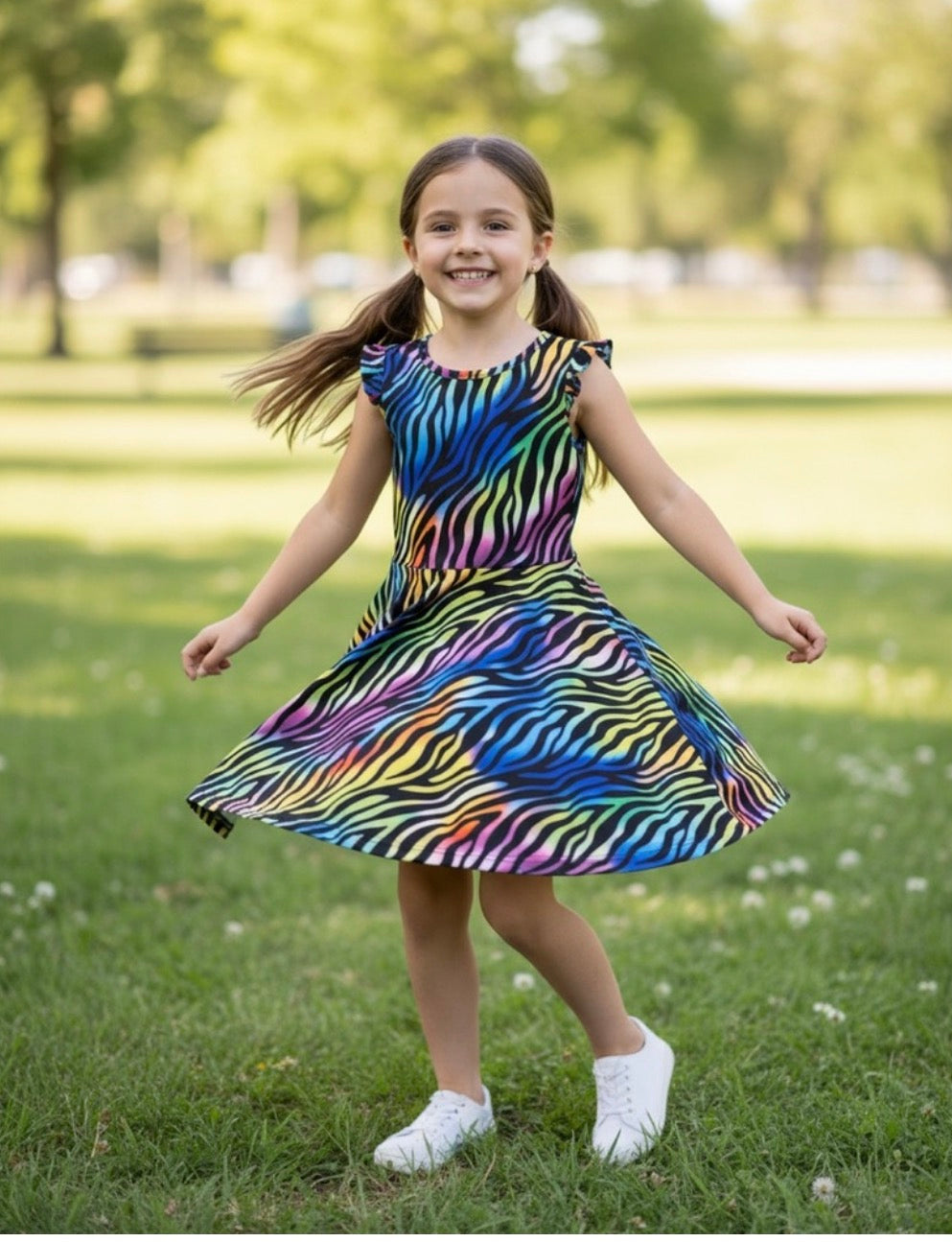 rainbow color dress