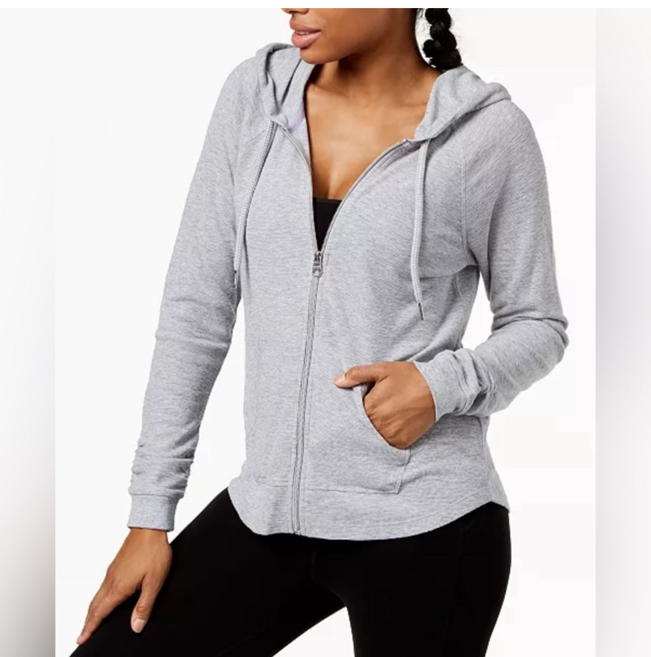 Calvin Klein Gray Zip-Up Hoodie