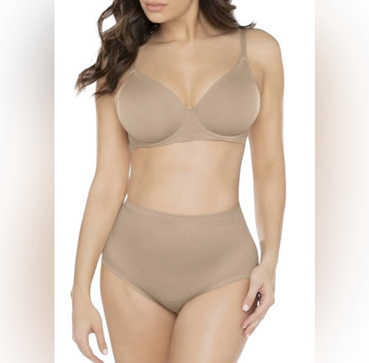 Miracle suit,  High-Waisted Tan Bikini Bottoms Tummy support