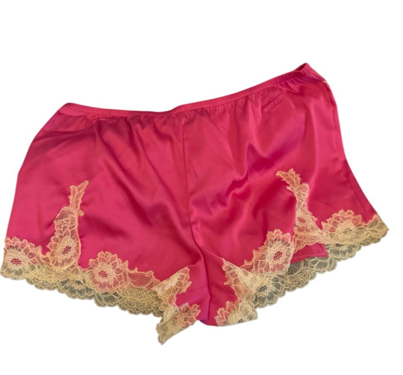 INC Elegant Pink Lace Trim Sleep Shorts
