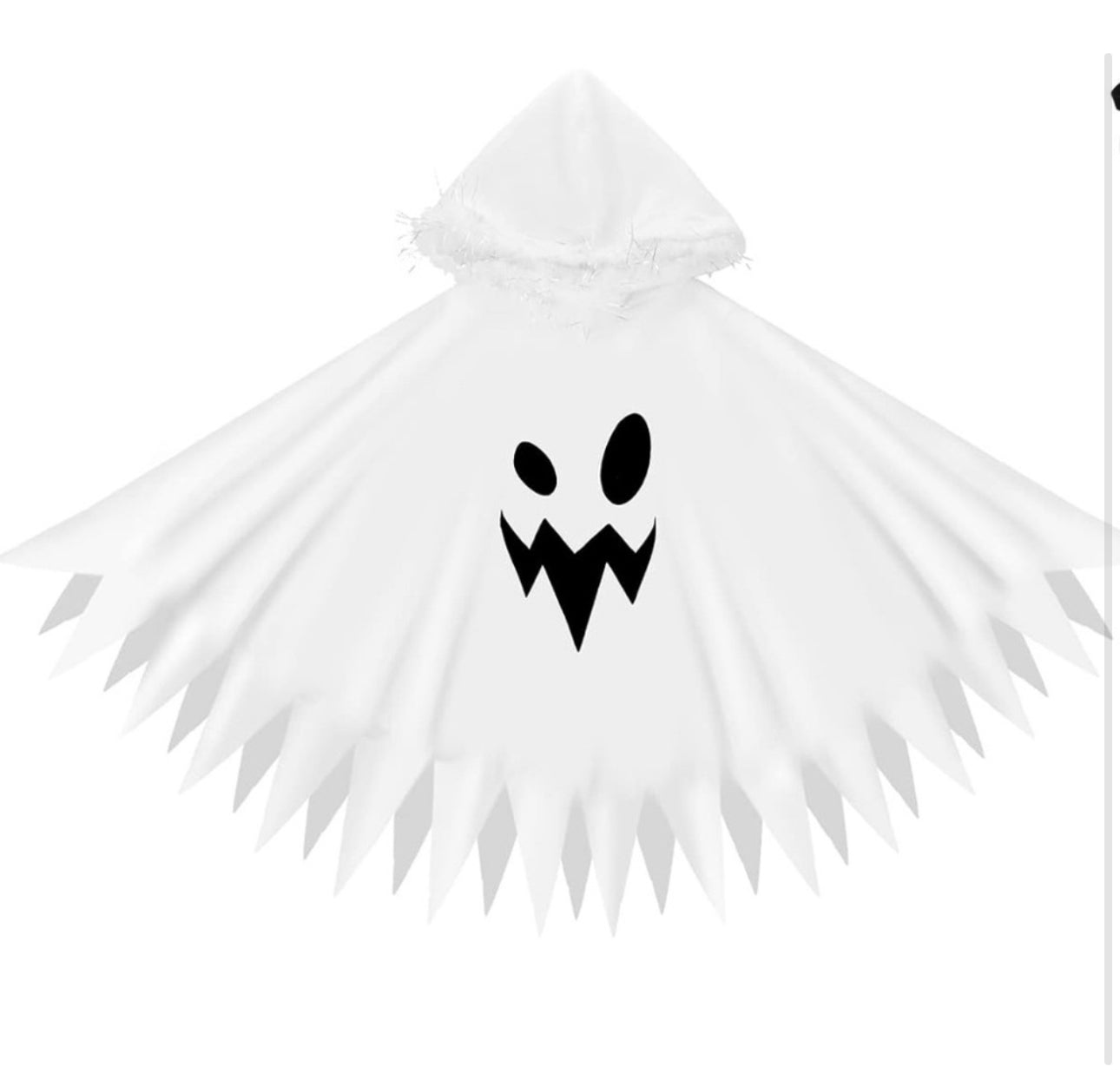 Halloween Ghost Elf Costume Hooded