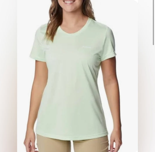 Columbia Green Fitted Short Sleeve T-Shirt